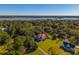 Wide shot of waterfront property with a white house at 927 Fishburne Rd, Pinopolis, SC 29469