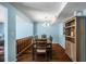 Dining area with dark wood table and light blue walls at 1101 Reserve Way, Summerville, SC 29485
