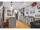 Modern kitchen with stainless steel appliances and island at 1159 Wyndham Rd, Charleston, SC 29412