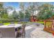 Outdoor patio area with seating and fire pit at 1159 Wyndham Rd, Charleston, SC 29412