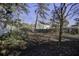 Large backyard with mature trees and a wooden fence at 117 Hummingbird Ave, Ladson, SC 29456