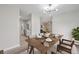 Open concept dining room with kitchen view at 1202 Waterwood Dr, Goose Creek, SC 29445