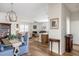 Elegant dining room with hardwood floors and a rustic dining table at 1659 Adventure Xing, Mount Pleasant, SC 29466