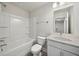 Clean bathroom with a bathtub, toilet, and vanity at 203 Abercom Place Dr, Moncks Corner, SC 29461