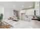 Modern kitchen with white cabinets and marble countertops at 203 Abercom Place Dr, Moncks Corner, SC 29461