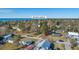 Aerial view of property at 208 Catfish Landing Cir, showing its location in a residential neighborhood near the water at 208 Catfish Landing Cir, Bonneau, SC 29431