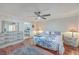 Bedroom with hardwood floors, ceiling fan and dresser at 208 Catfish Landing Cir, Bonneau, SC 29431