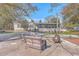House exterior with fire pit and seating area at 208 Catfish Landing Cir, Bonneau, SC 29431