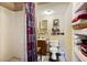 Clean bathroom with shower, toilet and storage at 2108 Ridge Church Rd # A & B, Summerville, SC 29486