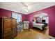 Bright bedroom with wood floors and ceiling fan at 2108 Ridge Church Rd # A & B, Summerville, SC 29486