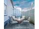 Cozy patio with fire pit and comfortable seating at 25 Sheppard St, Charleston, SC 29403