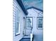 Exterior view of house with light blue siding at 25 Sheppard St, Charleston, SC 29403