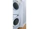 Stackable washer and dryer in a small closet at 25 Sheppard St, Charleston, SC 29403