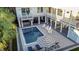 Elevated view of a private pool and patio area at 3 43Rd Ave, Isle of Palms, SC 29451