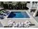 Stunning aerial view of a refreshing pool at 3 43Rd Ave, Isle of Palms, SC 29451