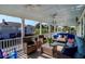 Relaxing porch with seating area and ocean views at 3 43Rd Ave, Isle of Palms, SC 29451