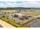 Aerial view of a McDonald's restaurant and surrounding businesses at 307 Black Birch Dr, Summerville, SC 29486