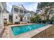 Stunning backyard oasis featuring a large pool and home at 31 Frogmore Rd, Mount Pleasant, SC 29464