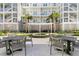 Community courtyard with tables and fountain at 320 Longshore Street St # 1044, Charleston, SC 29492