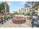 Fire pit with seating area and landscaping at 320 Longshore Street St # 1044, Charleston, SC 29492