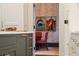 Charming dining room with patterned wallpaper and unique artwork at 43 Hasell St, Charleston, SC 29401