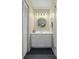 Clean bathroom with white vanity and a large vanity mirror at 4334 Bream Rd, North Charleston, SC 29418