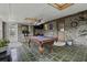 Game room with pool table and brick walls at 4334 Bream Rd, North Charleston, SC 29418