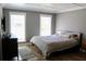 Bedroom with wood floors, two windows, and gray walls at 5242 Potomac St, North Charleston, SC 29405