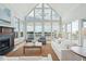 Bright and airy living room with vaulted ceilings and ocean views at 63 Lost Village Trl, Edisto Island, SC 29438