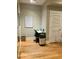 Bright home office features built-in desk and hardwood floors at 712 S Shelmore Blvd # 15, Mount Pleasant, SC 29464