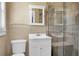 Bathroom with shower, vanity, and medicine cabinet at 917 S Main St, Summerville, SC 29483