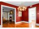 Bright dining room with hardwood floors and chandelier at 917 S Main St, Summerville, SC 29483