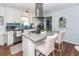 Modern kitchen with stainless steel appliances and granite countertops at 9772 Berrywood Dr, Ladson, SC 29456
