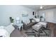 Cozy living room featuring gray sofas and a wood coffee table at 9772 Berrywood Dr, Ladson, SC 29456