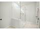 Modern bathroom with a large walk-in shower and marble floor at 212 Magnolia Garden Dr, Summerville, SC 29483