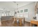 Bright dining room with wood table and chandelier at 212 Magnolia Garden Dr, Summerville, SC 29483