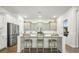 Modern kitchen with stainless steel appliances and light green cabinets at 212 Magnolia Garden Dr, Summerville, SC 29483
