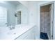 Clean bathroom with white vanity and shower/tub combo at 225 Witherspoon St, Summerville, SC 29486