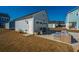 Detached garage and patio with seating area at 225 Witherspoon St, Summerville, SC 29486