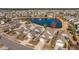 Aerial view of house and community with pond at 234 Sea Lavender Ln, Summerville, SC 29486