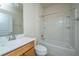Small bathroom with tub and shower combo at 234 Sea Lavender Ln, Summerville, SC 29486