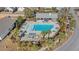 Community pool with lounge chairs and firepit at 2700 Sunrose Ln, Johns Island, SC 29455