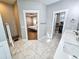 Spa-like bathroom with double vanity and large walk-in shower at 273 Plantation Ln, Walterboro, SC 29488