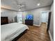 Spacious bedroom with hardwood floors and ensuite bathroom at 273 Plantation Ln, Walterboro, SC 29488