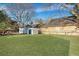 Large backyard with storage shed and fence at 2943 Alabama Dr, North Charleston, SC 29405