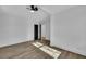 Bright bedroom with hardwood floors and a ceiling fan at 2943 Alabama Dr, North Charleston, SC 29405