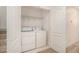 Convenient laundry closet with washer and dryer at 2978 Sugarberry Ln, Johns Island, SC 29455