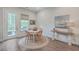 Charming breakfast nook with round table and four chairs at 3012 Emma Ln, Mount Pleasant, SC 29466