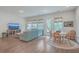Spacious living room with sectional sofa and access to backyard at 3012 Emma Ln, Mount Pleasant, SC 29466