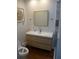 Updated bathroom with modern vanity and tile flooring at 345 Sea Cloud Cir # 345, Edisto Island, SC 29438